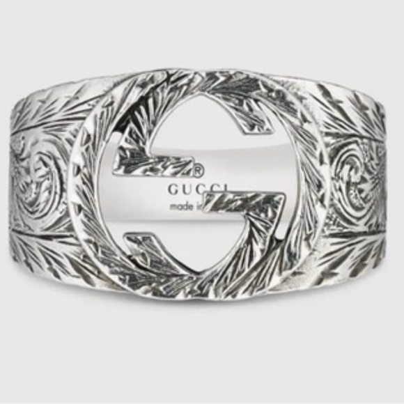 Gucci paisley interlocking GG men’s ring size 26 - Picture 1 of 8